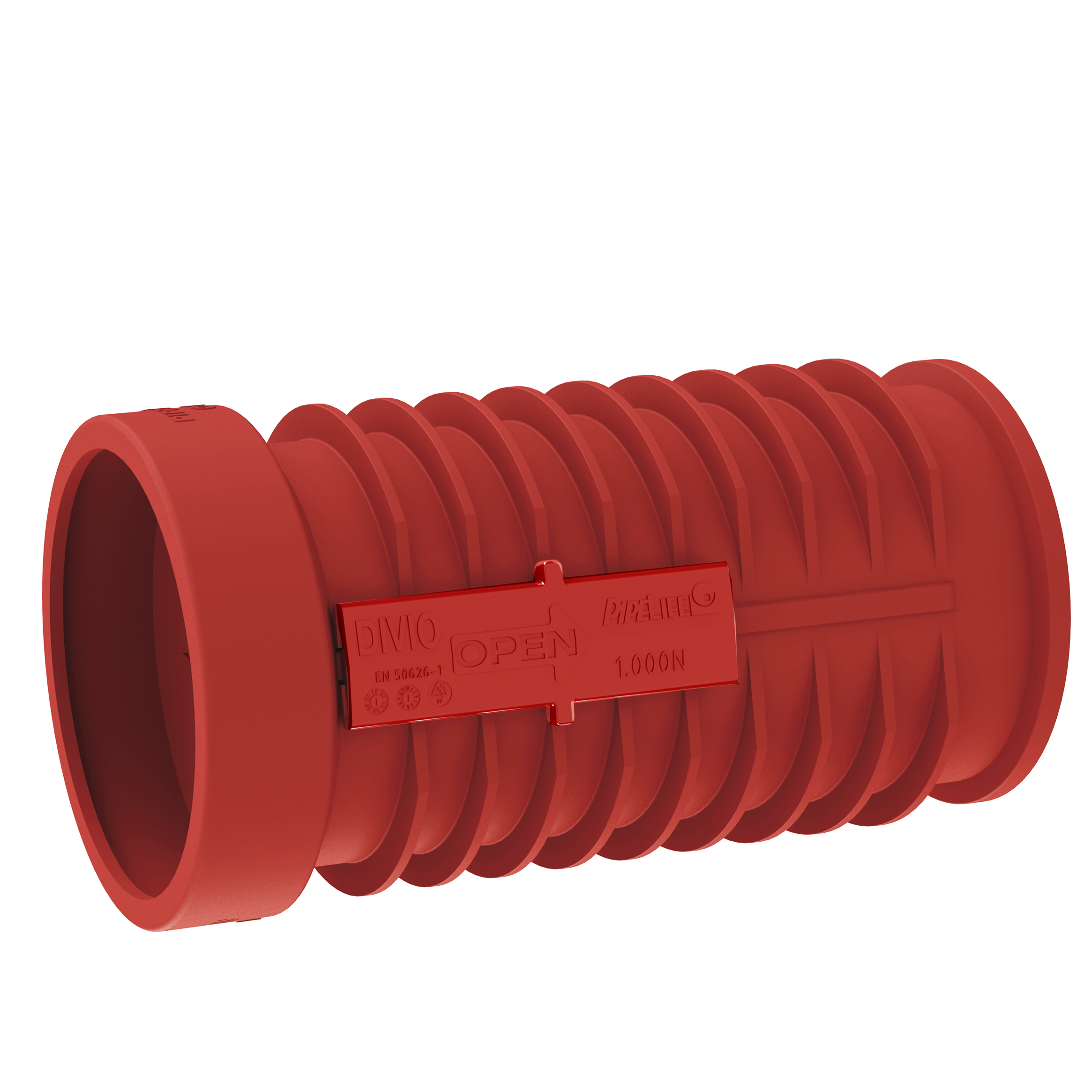 Divio kabelrør 1000N rød 160 mm - 0,37 m