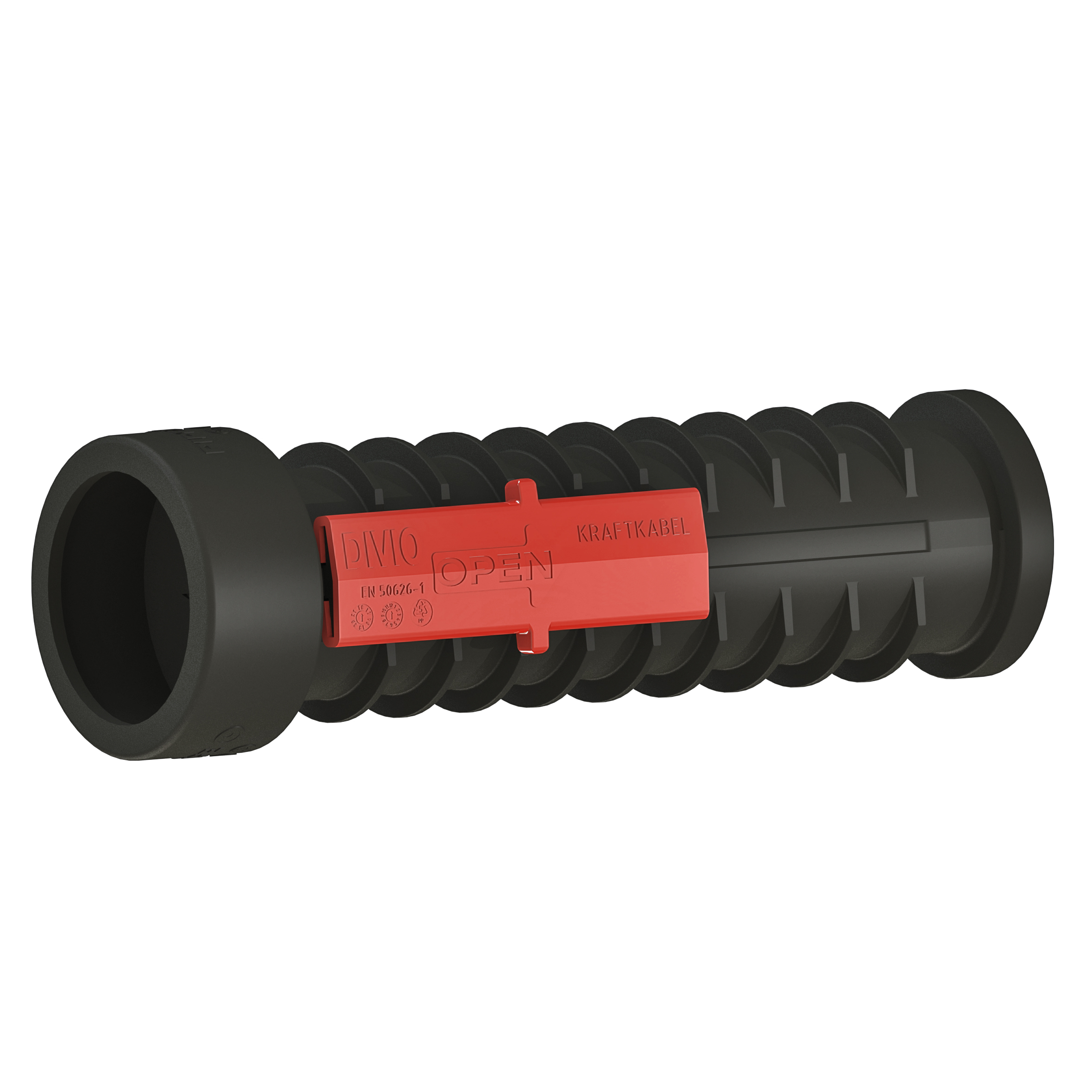 Divio kabelrør 750N svart 75 mm - 0,37 m