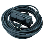 EXTENSION CORD IP44 3-WAY 20M H05RR-F 3X1,5 OPAL