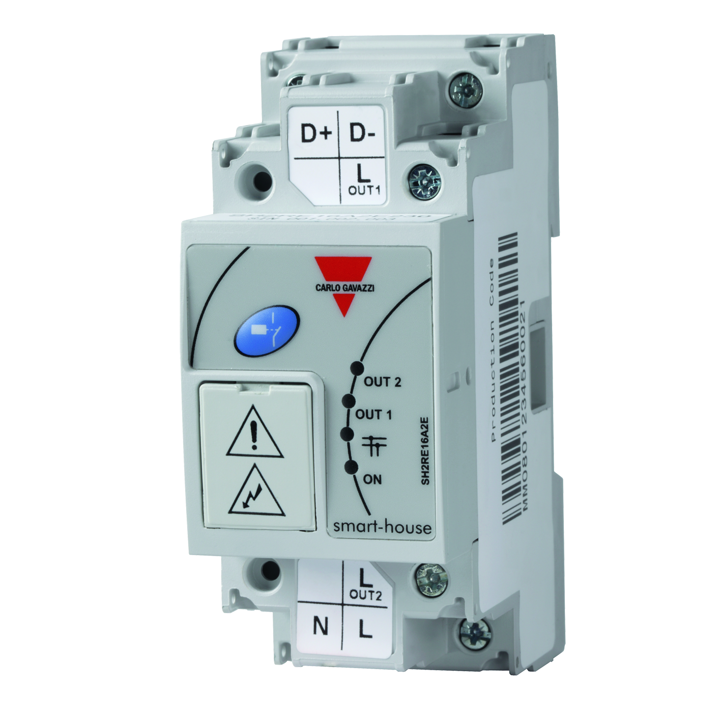 SMH 2X16A RELE M/KWH MÅLER