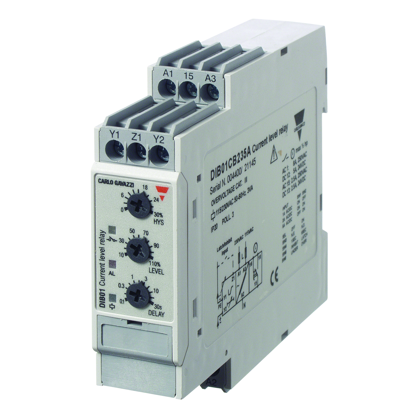 STRÖMRELÄ Ö/U 10-10A AC/DC 24-