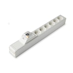 SOCKET BOX WORKPOINT S-O 6S 16A RCD IP20 WHITE