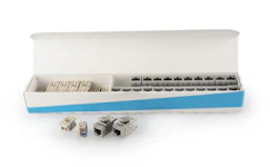 Kontakt Cat6A STP NET SLX ECO 24stk Grå