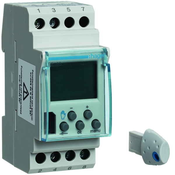 hager Time switch astronomical ee180 1 chan. 16a 230v w. res.