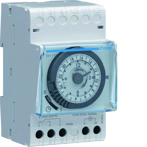 hager Kellokytkin mekaaninen hager eh110 vrk 1vk 16a 230v