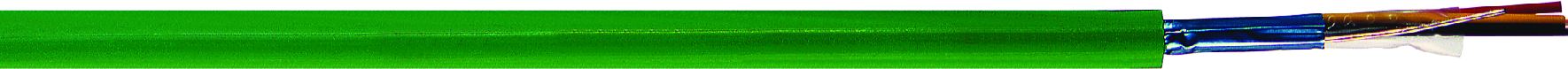 AUTOMATION CABLE-HF EIB-BUS 2x2x0,8 GREEN D500 Cca