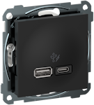 TELE OUTLET ELKO PLUS USB PD A+C 45W BLACK