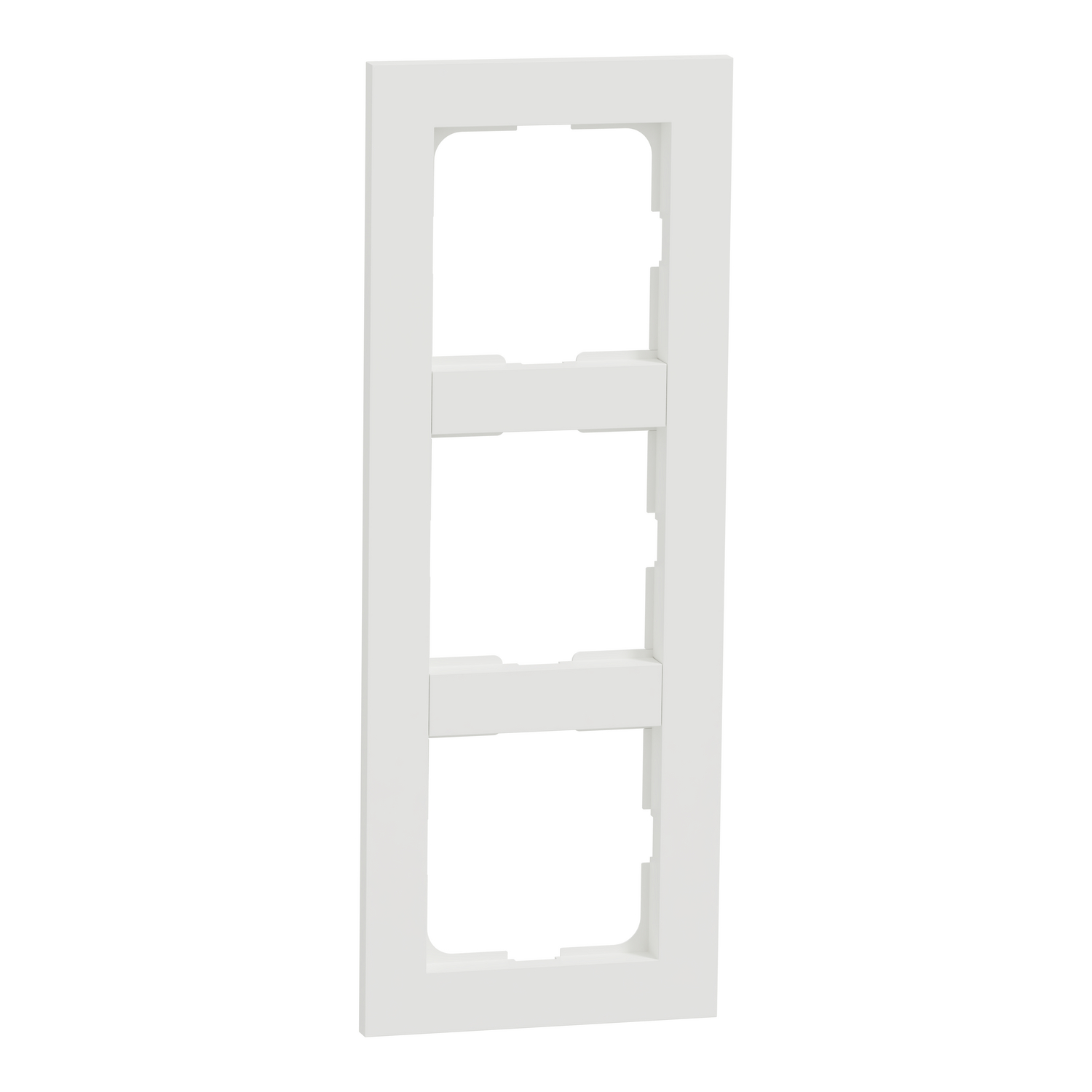 Plus 3-hull ramme renhvit