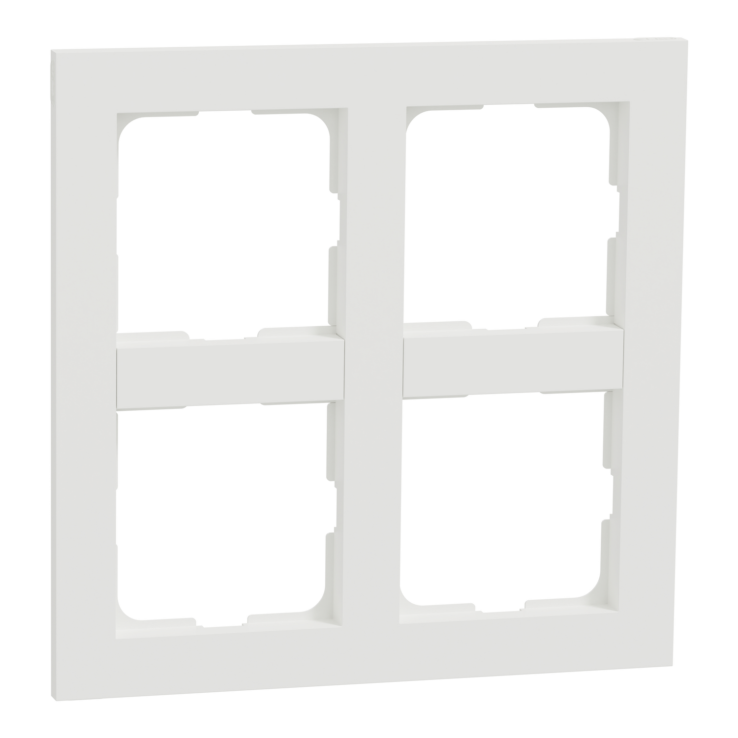 Plus 2x2-hull ramme renhvit
