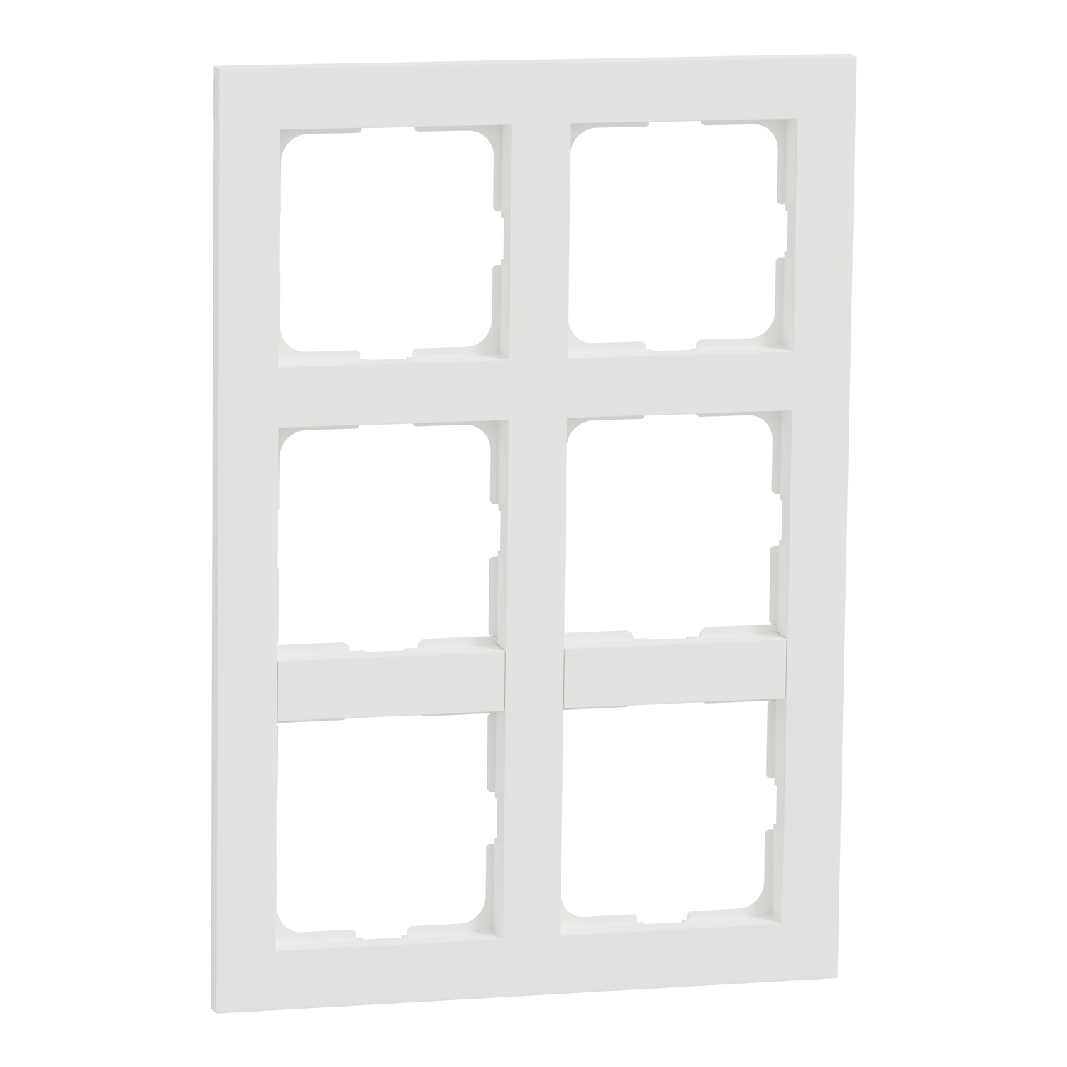 Plus 2x3-hull ramme renhvit