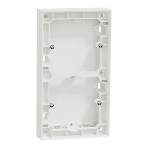 schneider electric Plus påveggskappe 2-hull 20mm renhvit