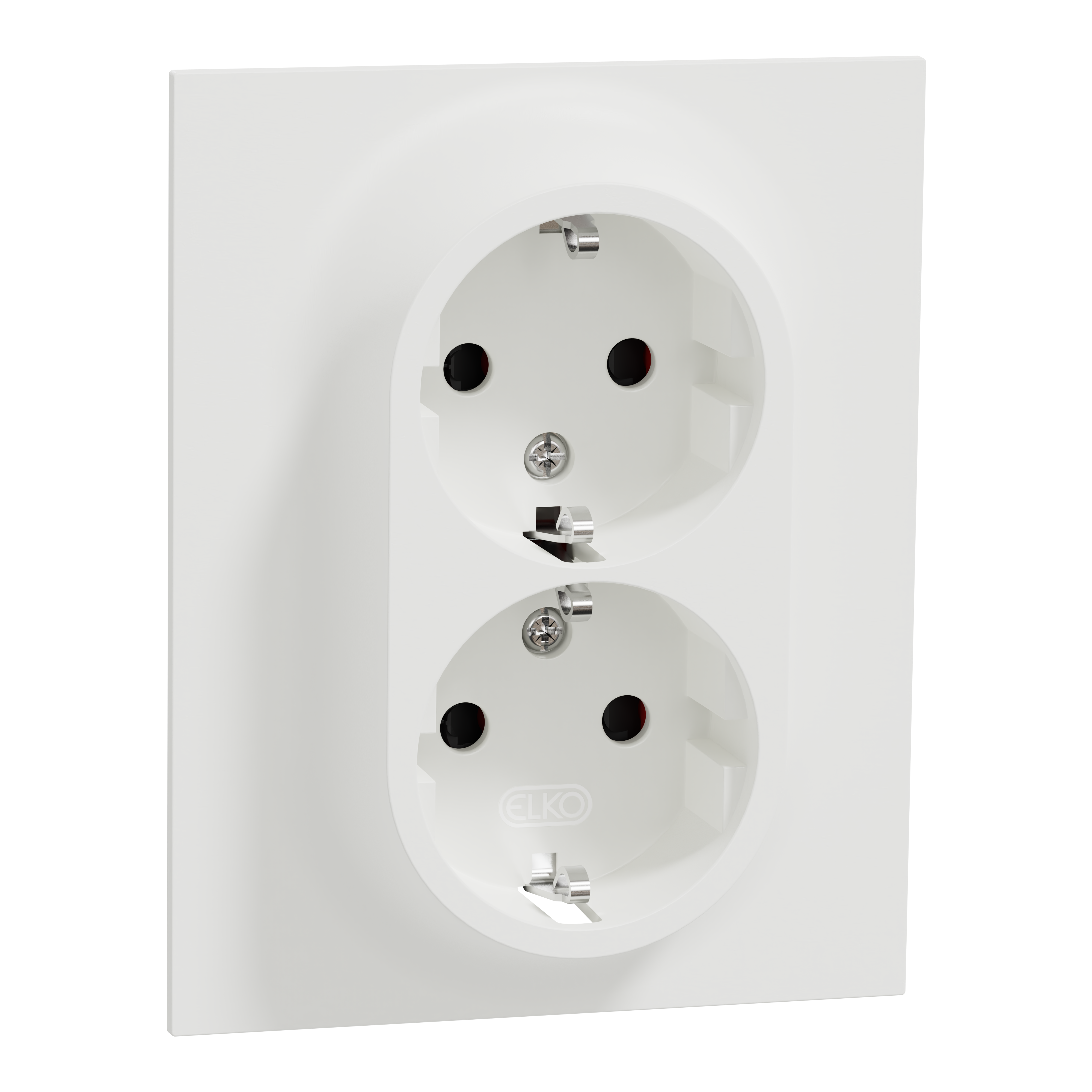 elko Socket-outlet elko one double so schuko screwless