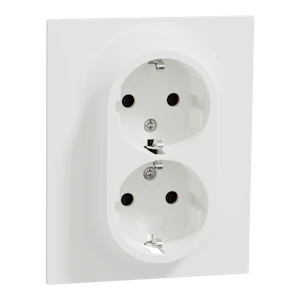 elko Socket-outlet elko one double so schuko screwless