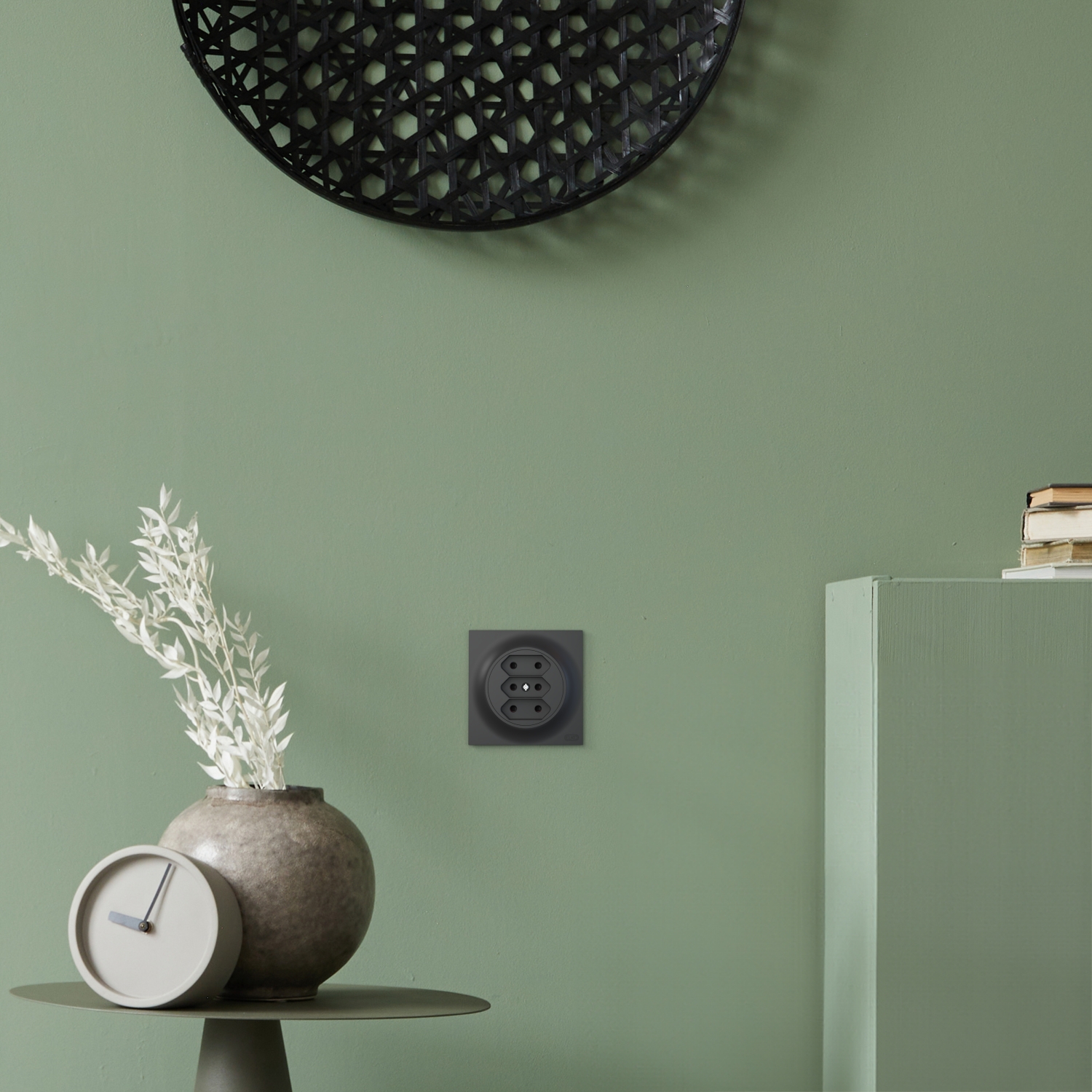 schneider electric Elko one 3veis eurostikkontakt sort
