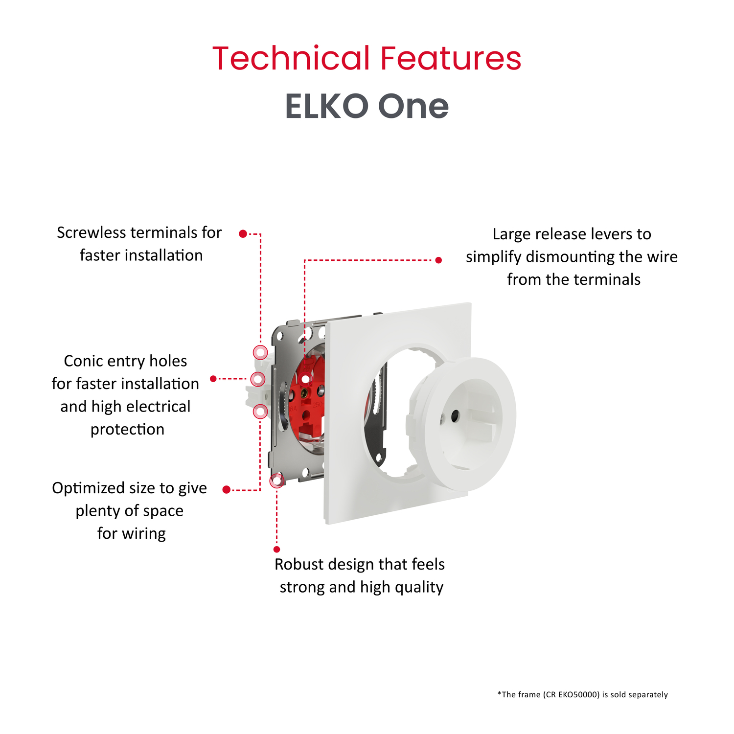 schneider electric Elko one enkel stikk med jord hklm rh