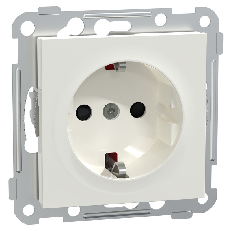 VÄGGUTTAG ELKO RS16/PLUS 1S/16A//IP21 INC VIT