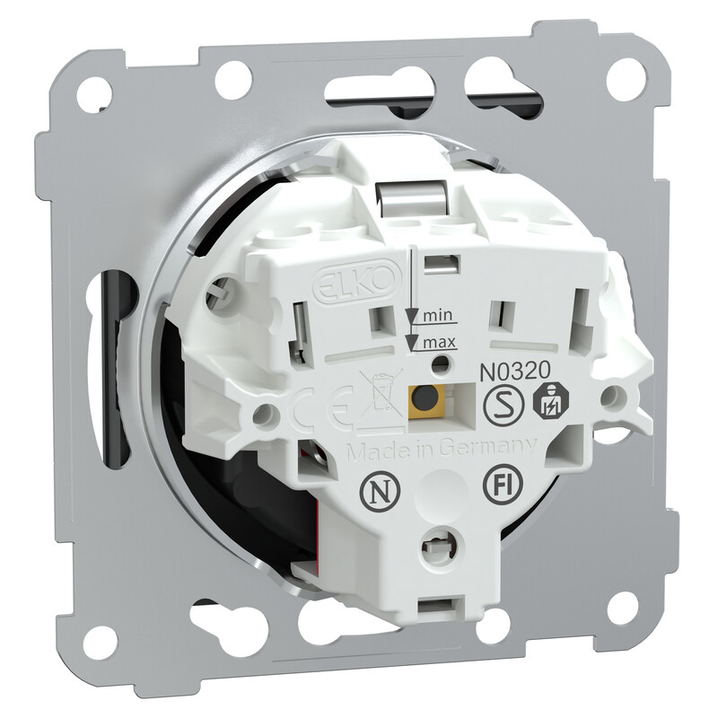 elko Vägguttag elko rs16/plus 1s/16a//ip21 inc svart