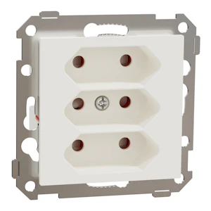 schneider electric Plus/rs eurostikk 3-veis polarhvit