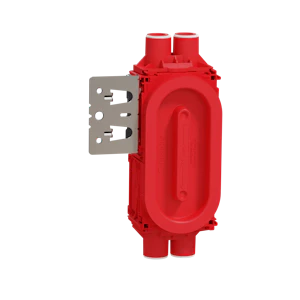 schneider electric Dobbelboks lav 4-løp stender