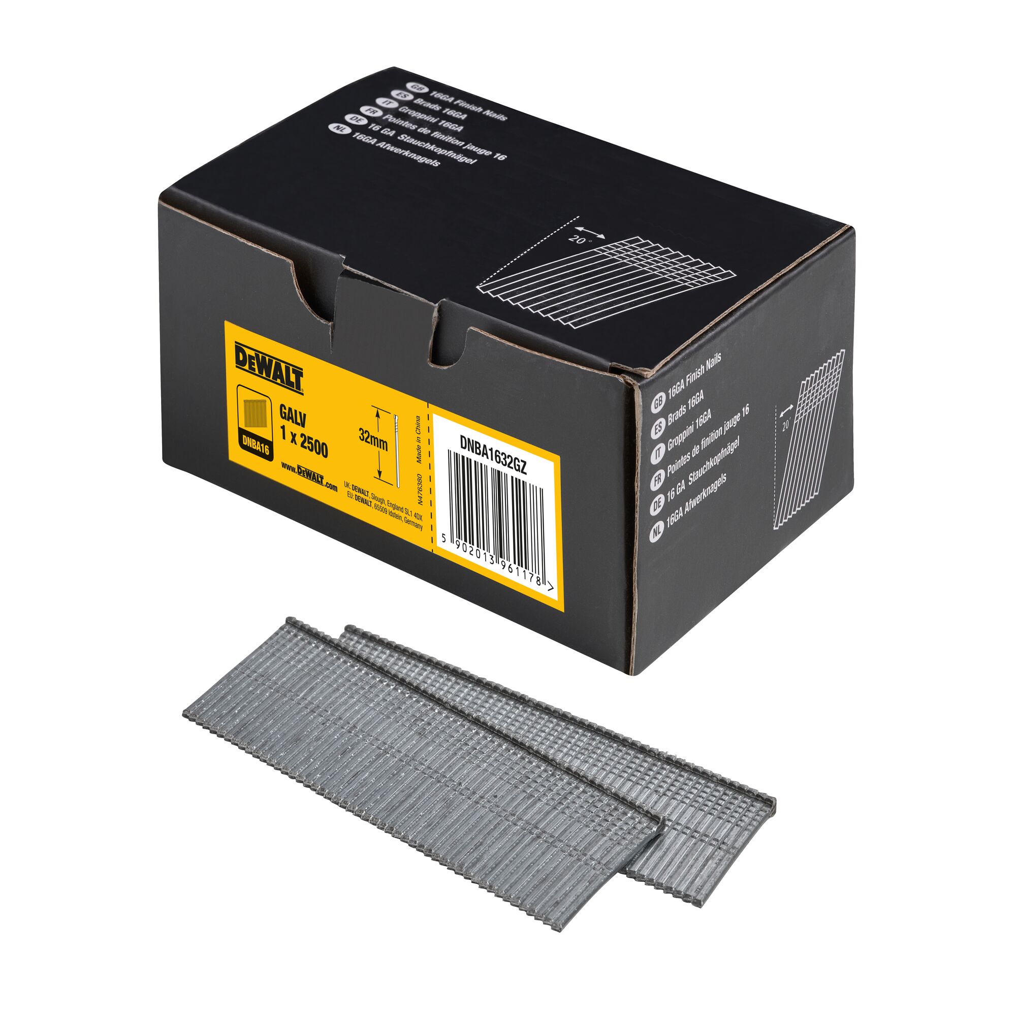 dewalt Dyckert-naula dewalt 16ga 32mm galv 2500kpl