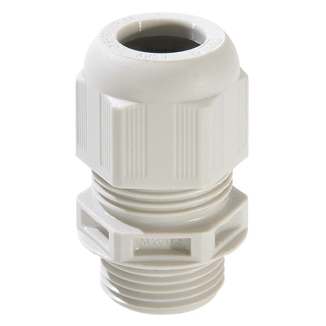 CABLE GLAND PLASTIC ESKV M20 IP68 RAL7035 6-13