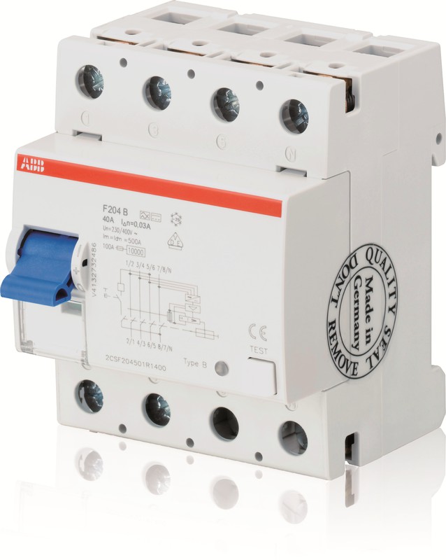 RESIDUAL CURRENT DEVICE F200 4-POLE 125A 30MA B