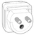 schneider electric Armaturstickpropp 2-pol+jord vit