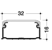 hager Trunking 16x32mm, ad.tape ata 16x32 mm white
