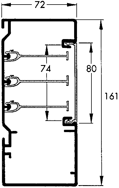 schneider electric Installationskanal tek u 161-3 pv 161x72x2500