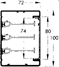 schneider electric Trunking base inka-u101/72 natural
