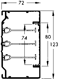 schneider electric Installationskanal inka u 123 an 123x72x2500