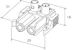ensto Installation coupler 2-way receptacle without s-r