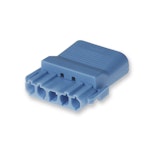 BLUE INSTALLATION COUPLER 5-WAY PLUG WITH STRAIN-RELIEF
