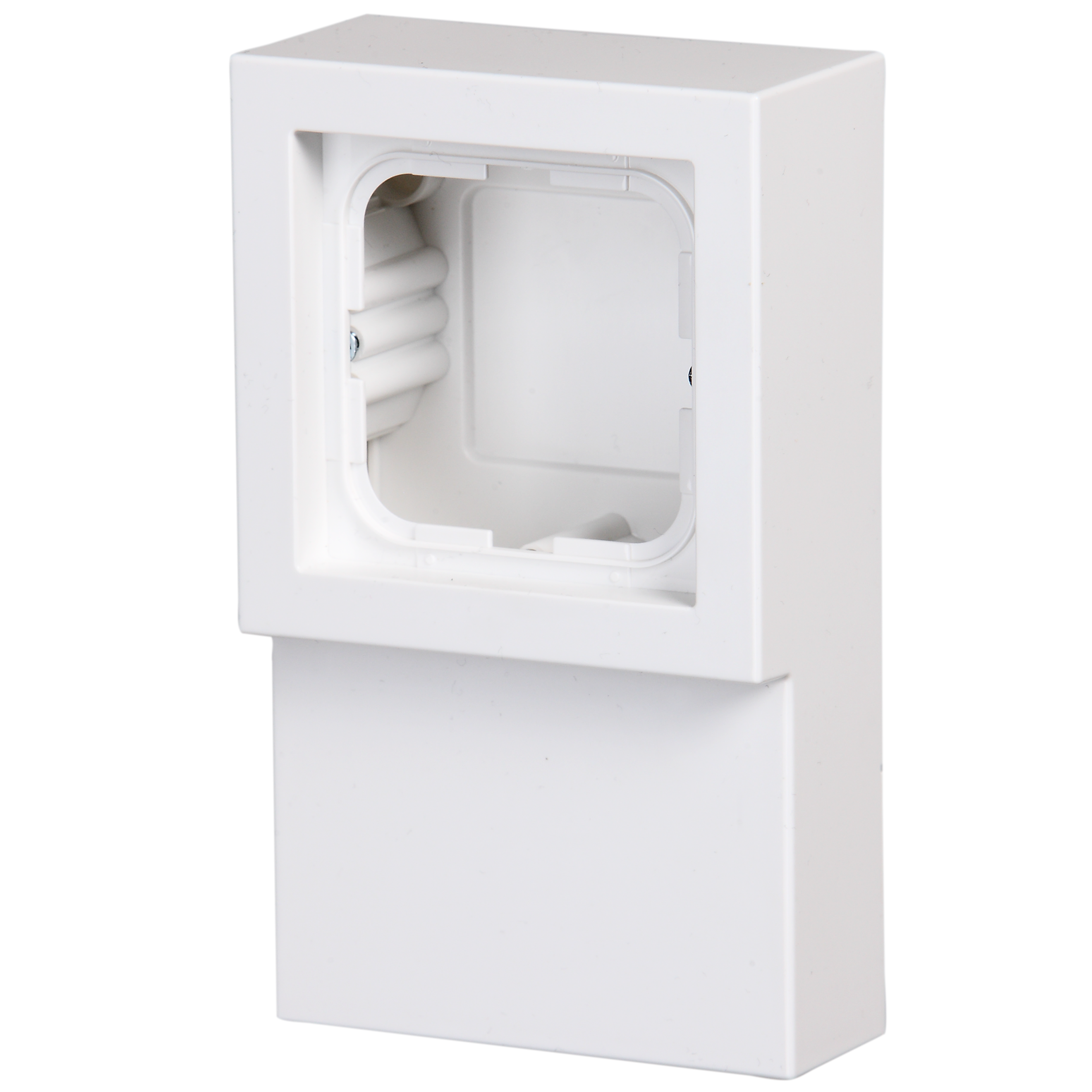 SURFACE MOUNTED ENCLOSURE 1-GANG, LATH INSTALLATION, WHI