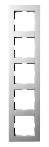 schneider electric Coverplate plus 5-hole alu