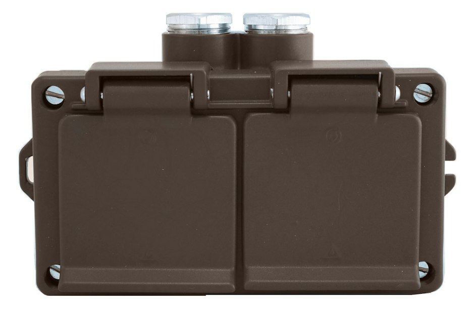 SELCAST SOCKET OUTLET 2-OS SCH SIL | Surface Sockets | Onninen
