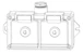 selcast Socket outlet locking dual 1xpk16
