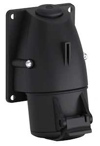 amphenol Uttag easy safe black 6h, 32a, ip44, 2p+e