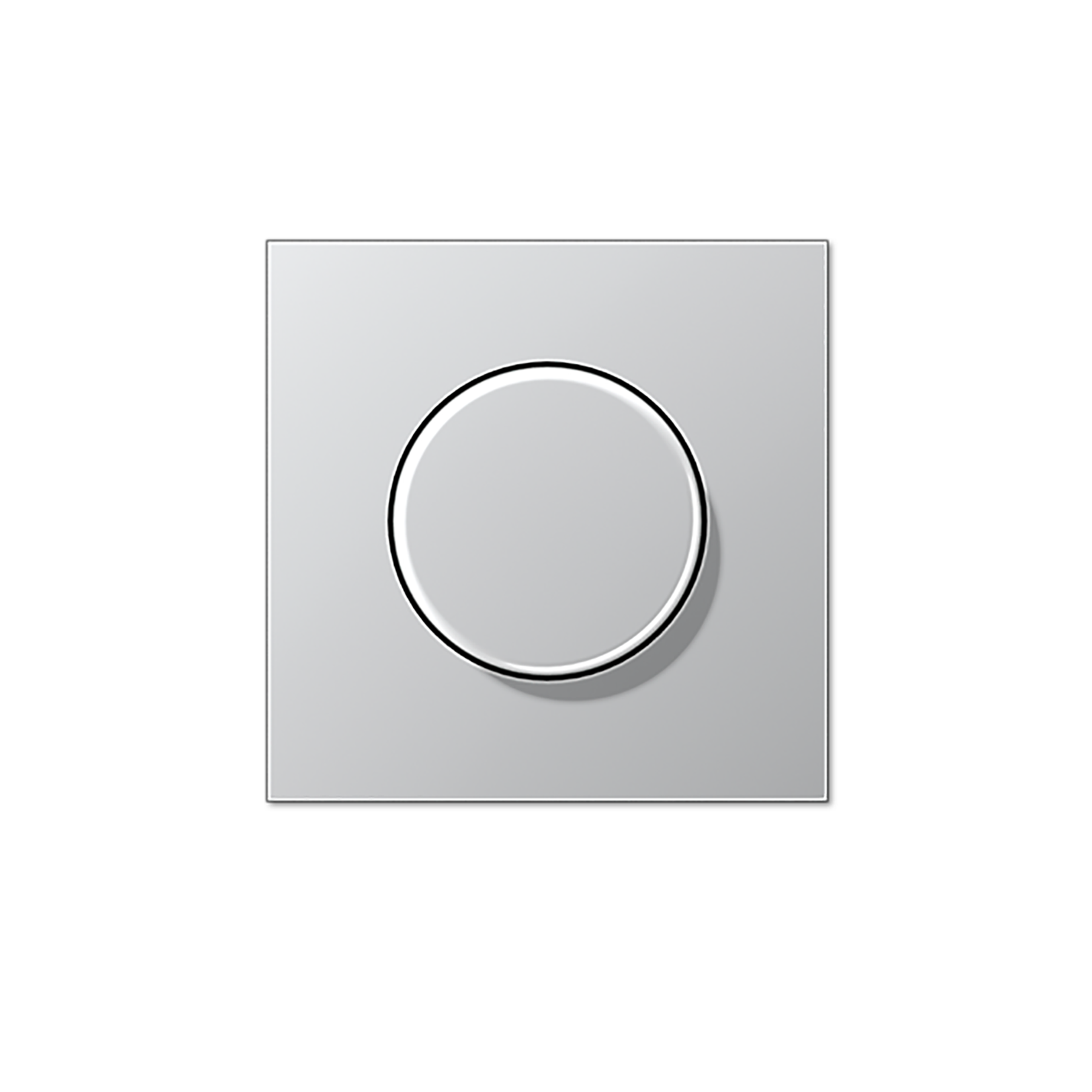 jung Centre plate and knob for dimmer, alu