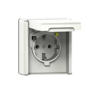 abb Vägguttag 1-v ip44 m jfb inf 30ma