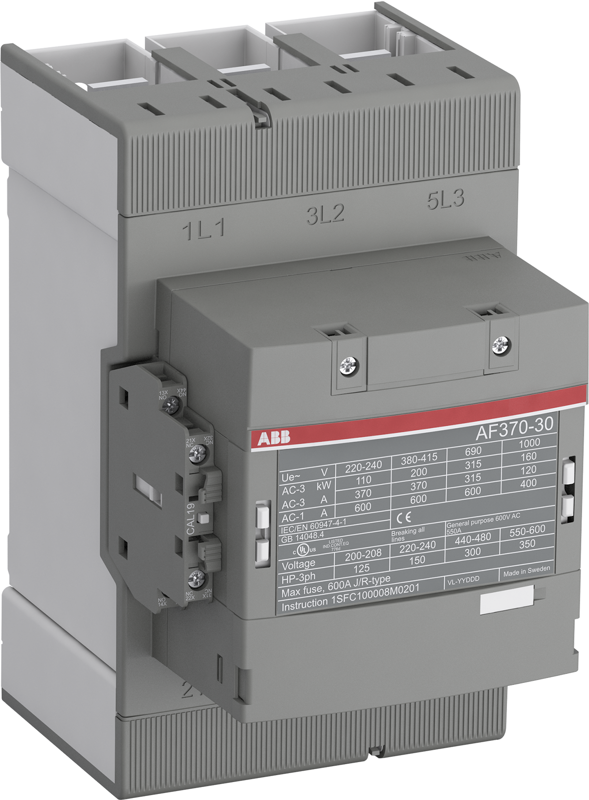 KONTAKTORI ABB AF370-30-11-11