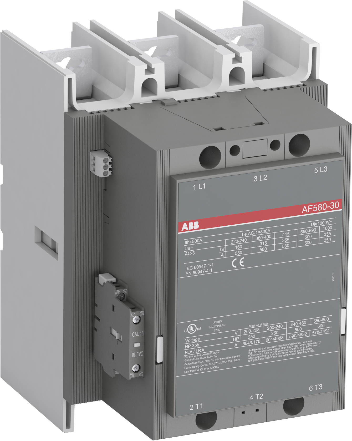 abb Contactor af580-30-11-70 315kw/400v