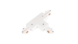 TRACK ACCESSORY LITETRAC T-FEED 1-PHASE INNER WHITE