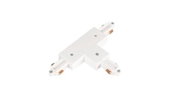 TRACK ACCESSORY LITETRAC T-FEED 1-PHASE INNER WHITE