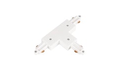 TRACK ACCESSORY LITETRAC T-FEED 1-PHASE OUTER WHITE