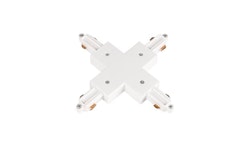 TRACK ACCESSORY LITETRAC X-FEED 1-PHASE WHITE