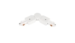 TRACK ACCESSORY LITETRAC ADJUSTABLE CONNECTOR 1-PH WHI