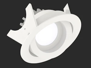 illuxtron Downlight armatur 90mlm 20w 3000k 1-10v vit