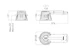 glamox Downlight armatur d70-r155 led 2100 hf 840 li