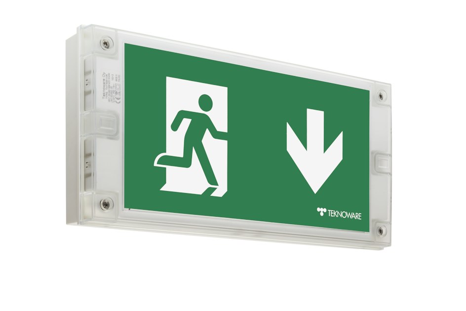 TEKNOWARE EXIT LIGHT SOLID EXIT TWT3051WK 230V IP65 | Emergency- And ...